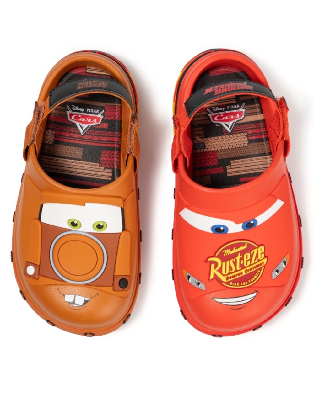 Disney Pixar Cars Adjustable straps Clogs Size Kids 13 NWT - Picture 2 of 6
